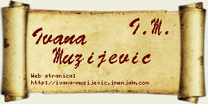 Ivana Mužijević vizit kartica